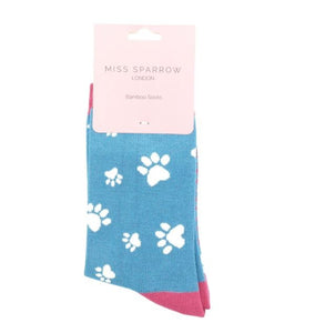 Miss Sparrow Paw Print Socks