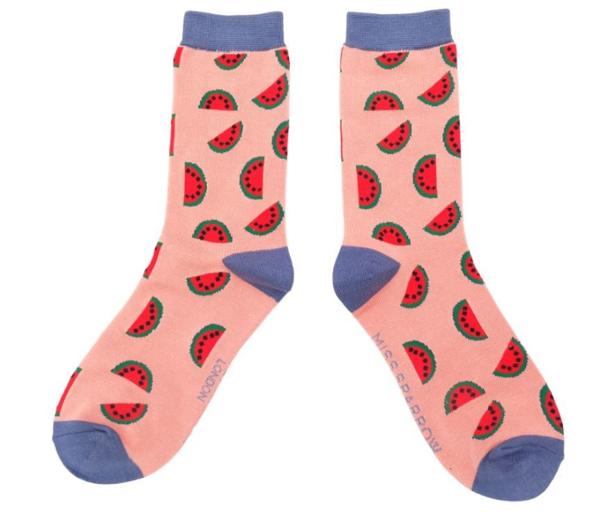 Miss Sparrow Watermelon Socks