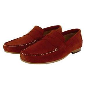 John White Headley Red Loafers