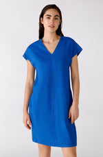 Load image into Gallery viewer, Oui Blue Linen Dress
