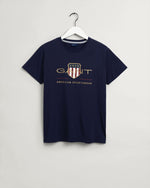 Load image into Gallery viewer, Gant Navy Archive Shield T-Shirt
