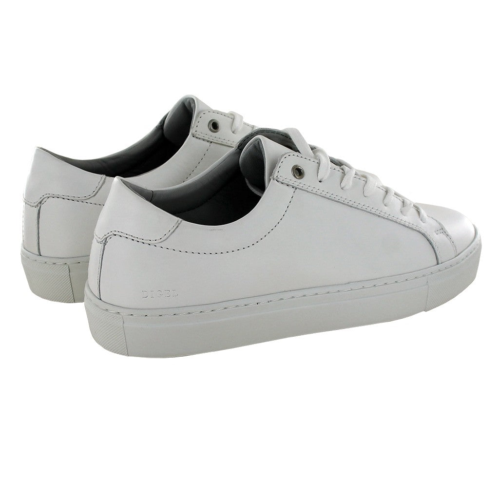 Digel White Leather Trainers