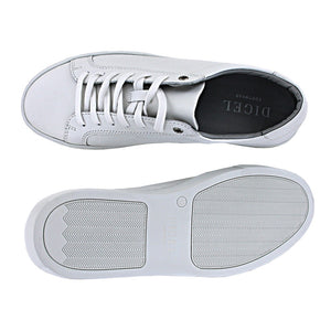 Digel White Leather Trainers