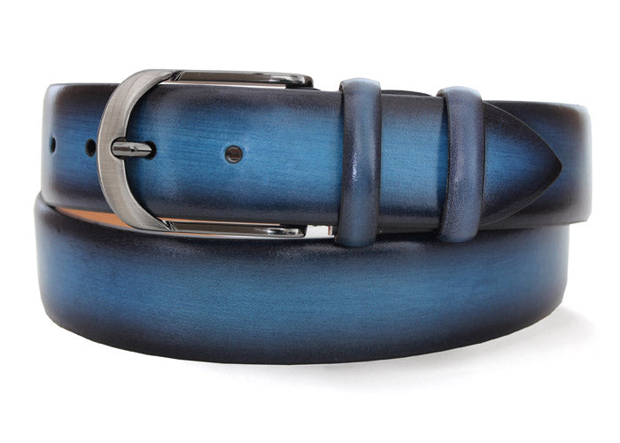 Robert Charles Luxury Leather Blue Belt