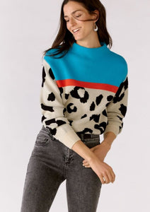 Oui Pattered Knitted Jumper