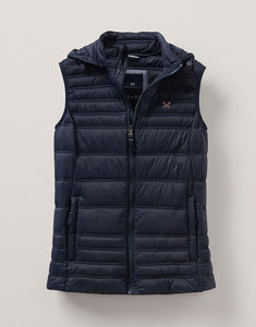 Crew Navy Quilted Gilet