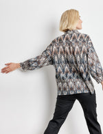 Load image into Gallery viewer, Gerry Weber Blue Patterned Blouse
