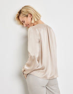 Load image into Gallery viewer, Gerry Weber Taupe Silk Blouse
