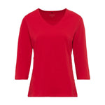 Load image into Gallery viewer, Olsen V-Neck Red T-Shirt
