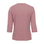 Load image into Gallery viewer, Olsen Red Patterned T-Shirt
