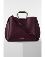 Load image into Gallery viewer, Luella Grey Belle Handbag - Grape
