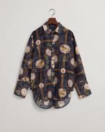 Load image into Gallery viewer, Gant Silk Navy Luxe Shirt
