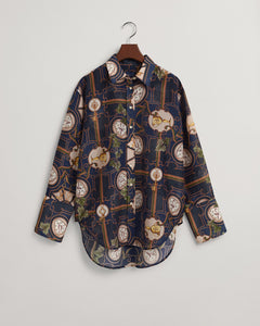 Gant Silk Navy Luxe Shirt