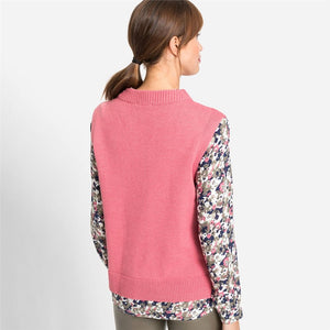 Olsen Sleeveless Rose Pullover