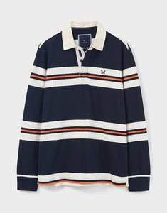 Crew Blue White Orange Forepeaks  Rugby Shirt