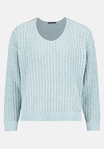 Betty Barclay Blue Knitted Sweater
