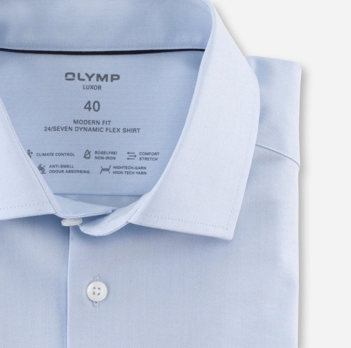 Olymp Sky Blue Modern Fit Cutaway Collar Shirt – Claytons Quality