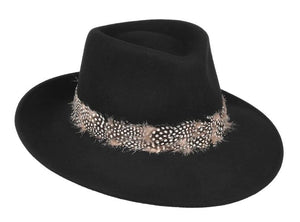 Failsworth Country Feather Black Fedora