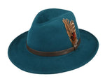 Load image into Gallery viewer, Failsworth Teal Wool Fedora

