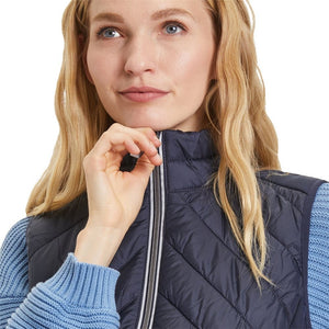 Betty Barclay Navy Quilted Gilet