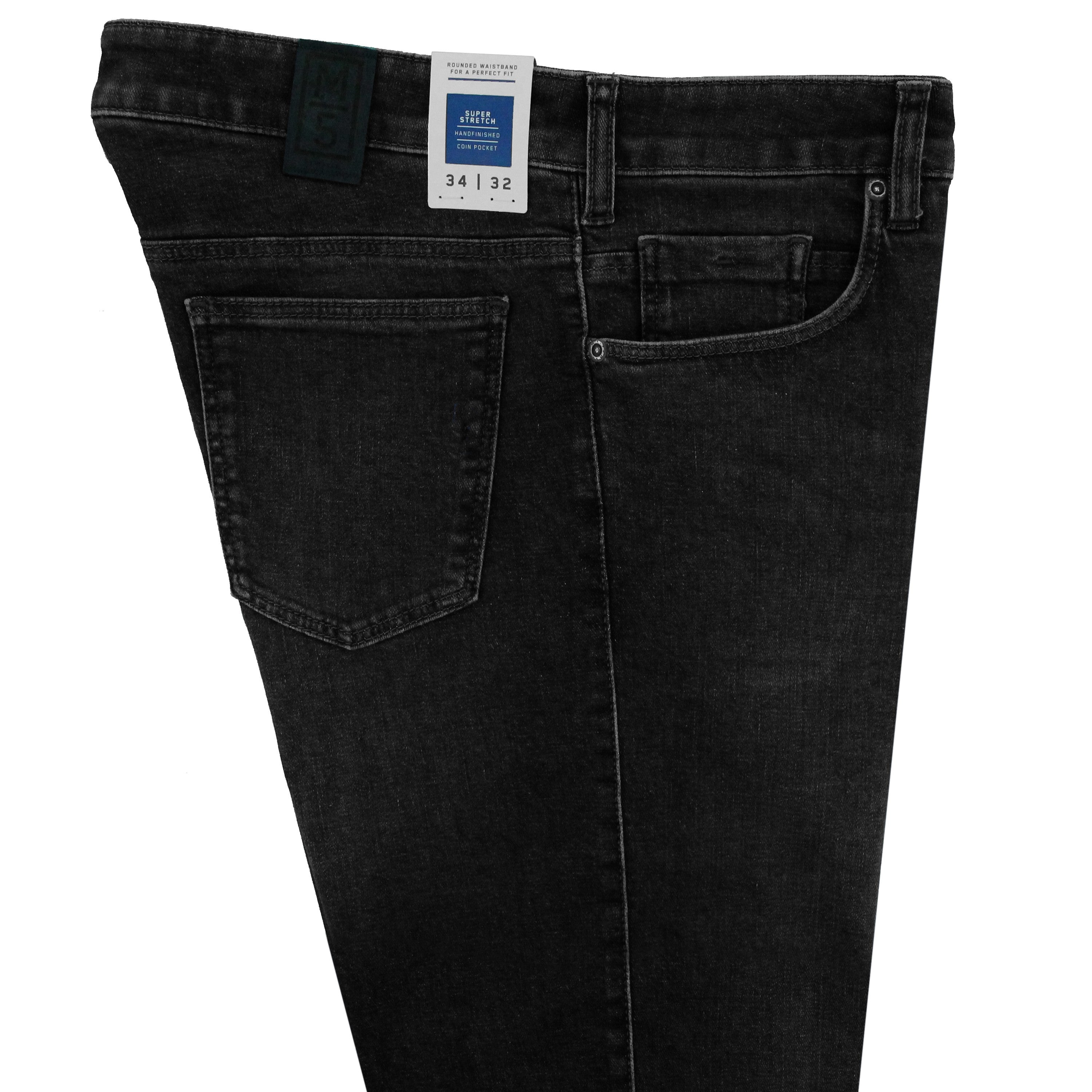 Meyer M5 Slim Fit Stretch Jeans Charcoal Short Leg