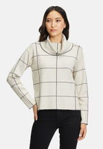 Load image into Gallery viewer, Betty Barclay Beige Checked Jumper
