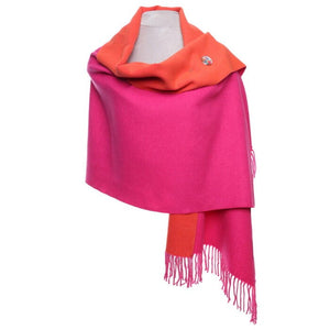 Zelly Pink Reversible Pashmina