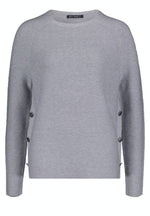 Load image into Gallery viewer, Betty Barclay Grey Button Detail Jumper
