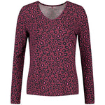 Load image into Gallery viewer, Gerry Weber Burgundy Animal Print Top
