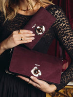 Load image into Gallery viewer, Luella Grey Grape Tiffany Shoulder Bag
