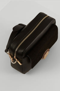 Luella Grey Black Violet Camera Bag