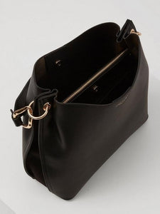 Luella Grey Black Pheobe Shopper Bag
