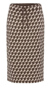 Olsen Bowrn Patterned Skirt