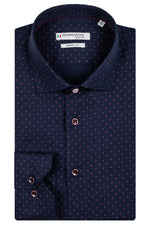 Load image into Gallery viewer, Giordano Navy Mini Fancy Print Shirt
