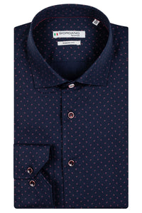 Giordano Navy Mini Fancy Print Shirt