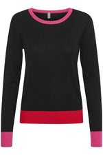 Load image into Gallery viewer, Culture Black Contrast Pullover
