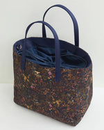 Load image into Gallery viewer, Fable Navy Meadow Tote Bag
