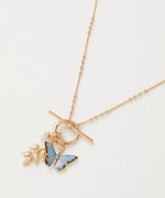 Load image into Gallery viewer, Fable Enamal Blue Butterfly Necklace

