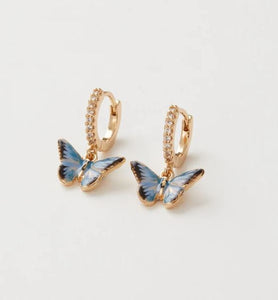 Fable Enamal Butterfly Earrings