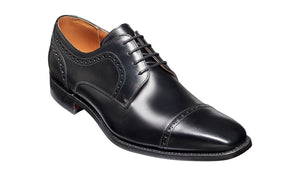 Black Calf Derby Shoes Leo