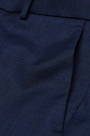Blue Suit Trousers Long Length