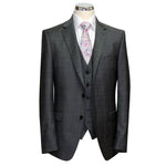 Load image into Gallery viewer, Digel Grey Mix &amp; Match Suit Jacket Regular Length
