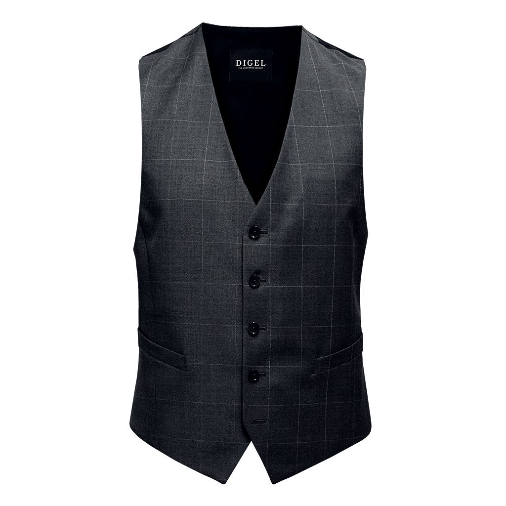 Digel Grey Mix & Match Suit Waistcoat Regular Length