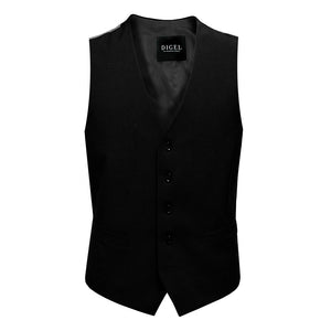 Digel Black Mix & Match Suit Waistcoat Short Length