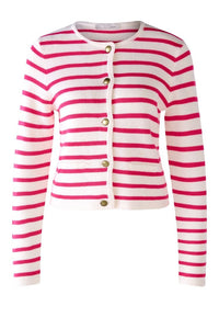 Oui Pink Button Up Cardigan