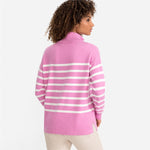Load image into Gallery viewer, Olsen Pink Cora Stripes Pullover
