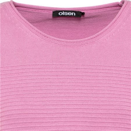 Olsen Pink Ribbed Jumper