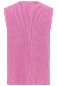 Olsen Pink Knitted Slipover Vest
