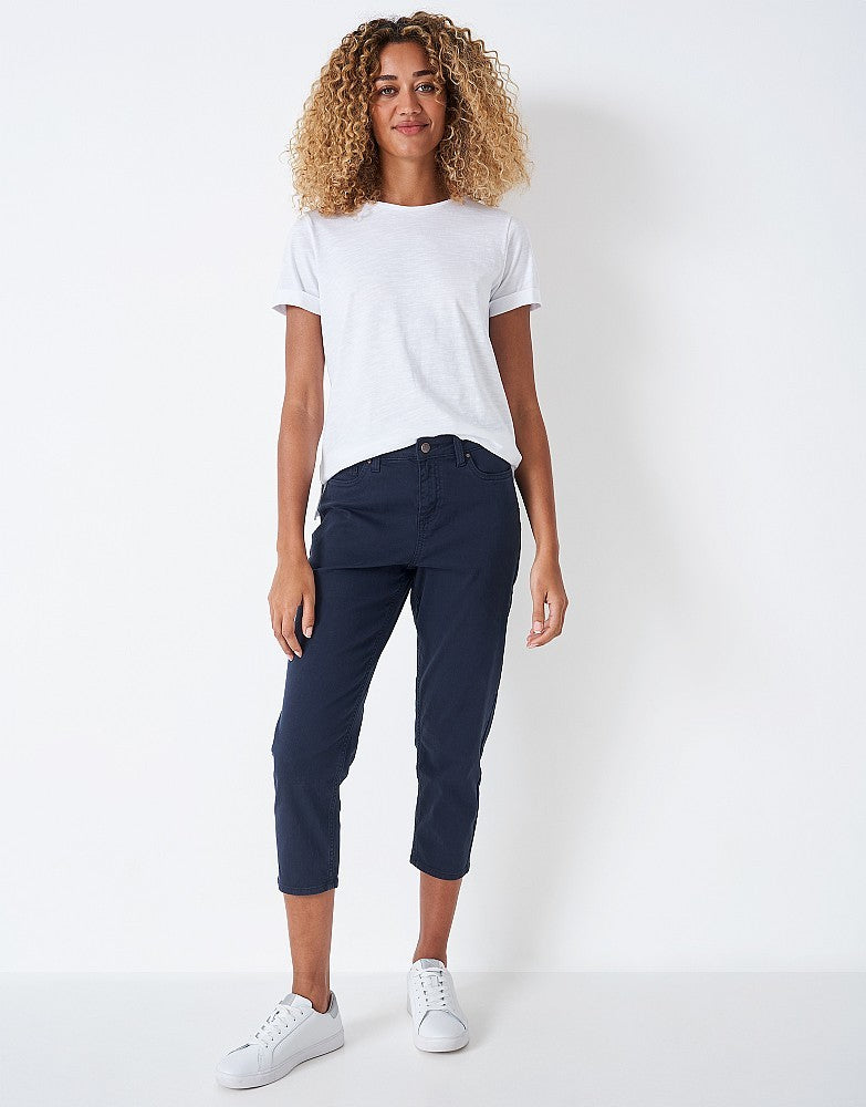 Crew Navy Cropped Jean