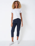 Load image into Gallery viewer, Crew Navy Cropped Jean
